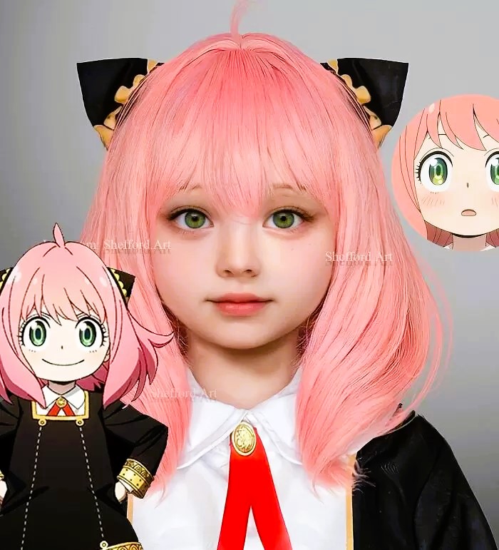 安妮亞AI真人圖片來自:shefford.art